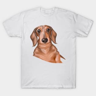 Cute Dachshund Drawing T-Shirt